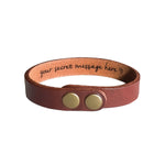 Personalized Leather Bracelet